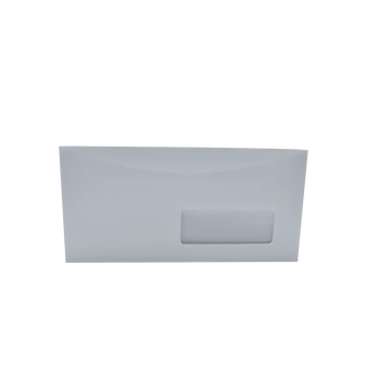 Boríték LC6/5 enyvezett bélésnyomott jobb ablakos 35x90mm, gépi töltéshez, külső füles 114x229mm, J28A20 Bluering®