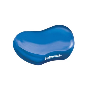 Csuklótámasz, mini, géltöltésű, Fellowes® Crystal Gel, kék Csuklótámasz, mini, géltöltésű, Fellowes® Crystal Gel, kék