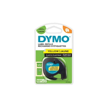 Feliratozógép szalag Dymo Letratag S0721620/59423 12mmx4m, ORIGINAL sárga Feliratozógép szalag Dymo Letratag S0721620/59423 12mmx4m, ORIGINAL sárga