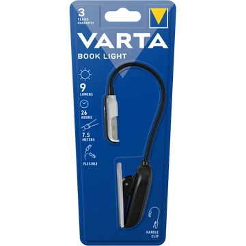 Elemlámpa olvasó lámpa, Book Light Varta