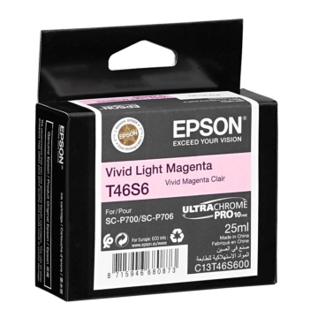 Epson T46S6 tintapatron vivid light magenta ORIGINAL