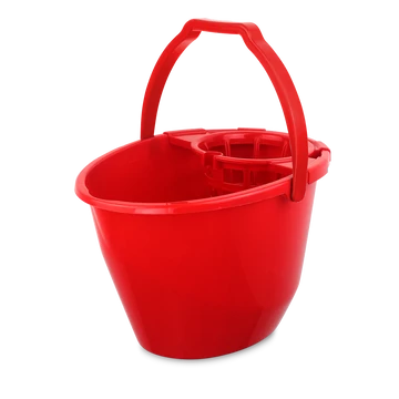 Felmosó vödör 11 literes ovális csavaró kosárral piros Bonus_B186