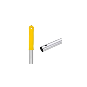 Felmosónyél alumínium csiszolt 130 cm pattintós_A130Y sárga véggel