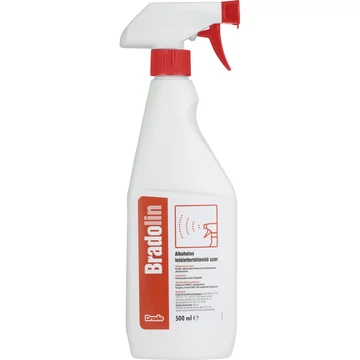 Fertőtlenítő hatású tisztítószer alkoholos szórófejes 500 ml Bradolin Fertőtlenítő hatású tisztítószer alkoholos szórófejes 500 ml Bradolin