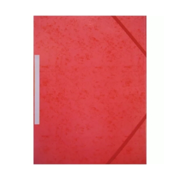 Gumis mappa A4, prespán karton OfficeArt piros