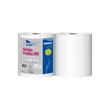 Ipari törlő 2 rétegű tekercses átmérő: 26 cm 800 lap/tek 2 tekercs/karton Paperdi Bobina Pratika 800_BI8S800/25_fehér