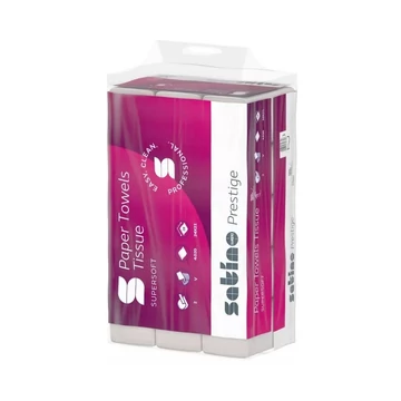 Kéztörlő 2 rétegű V hajtogatású 336 lap/csomag 12 cs/karton Satino Wepa Prestige_278060 fehér Kéztörlő 2 rétegű V hajtogatású 336 lap/csomag 12 cs/karton Satino Wepa Prestige_278060 fehér