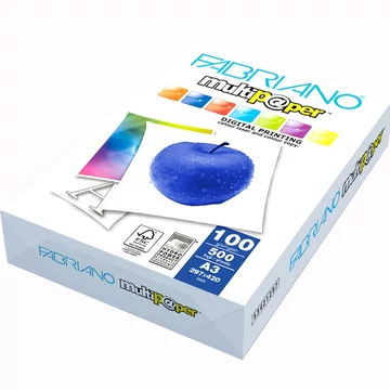 Másolópapír, digitális A3, 100g. Fabriano Multipaper 500ív/csomag Másolópapír, digitális A3, 100g. Fabriano Multipaper 500ív/csomag