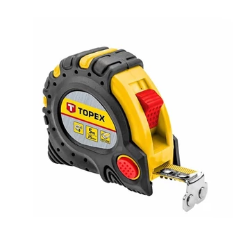 Mérőszalag 5m hosszú 25mm széles mágneses szalag Topex 27C345 Mérőszalag 5m hosszú 25mm széles mágneses szalag Topex 27C345
