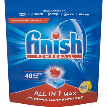 Mosogatógép tabletta 48 db/doboz Finish All in Max Lemon