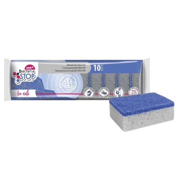 Mosogatószivacs 10 db/csomag Baktérium Stop York_034010 Mosogatószivacs 10 db/csomag Baktérium Stop York_034010