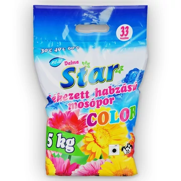 Mosópor 5 kg (33 mosás) színes ruhákhoz Dalma Star Mosópor 5 kg (33 mosás) színes ruhákhoz Dalma Star