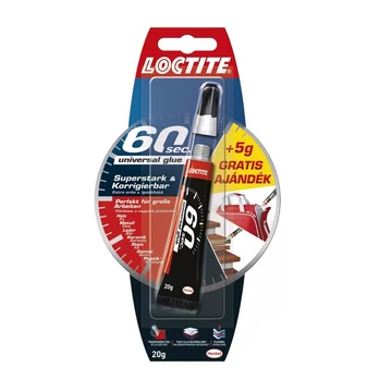 Pillanatragasztó 20g Loctite 60 sec univerzális Gél Pillanatragasztó 20g Loctite 60 sec univerzális Gél