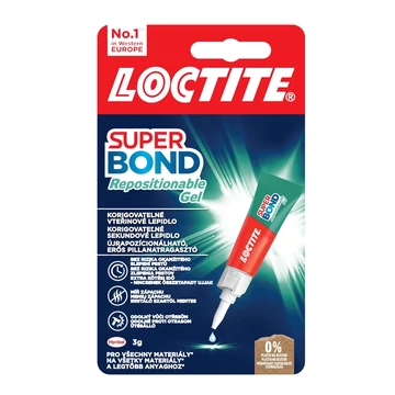 Pillanatragasztó 3g Loctite Super Bond Repositionable gél Pillanatragasztó 3g Loctite Super Bond Repositionable gél