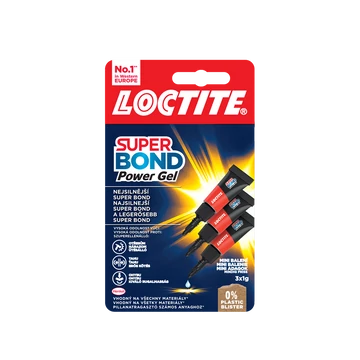 Pillanatragasztó 3x1g Loctite Super Bond Power Gél Mini Trio Pillanatragasztó 3x1g Loctite Super Bond Power Gél Mini Trio