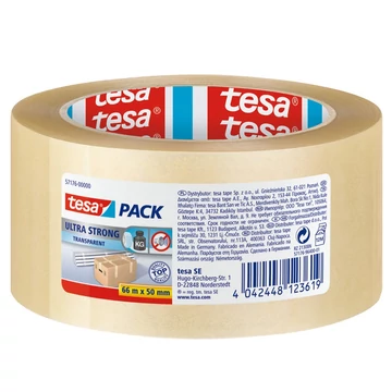 Ragasztószalag 50mmx66m ultra erős, Tesa átlátszó Ragasztószalag 50mmx66m ultra erős, Tesa átlátszó