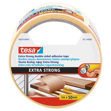Ragasztószalag kétoldalas, 50mmx5m Extra erős Tesa Ragasztószalag kétoldalas, 50mmx5m Extra erős Tesa
