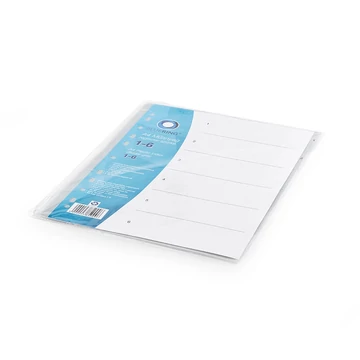 Regiszter műanyag 1-6 Bluering® szürke Regiszter műanyag 1-6 Bluering® szürke