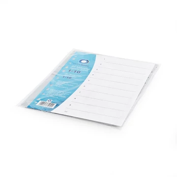 Regiszter műanyag 1-10 Bluering® szürke Regiszter műanyag 1-10 Bluering® szürke