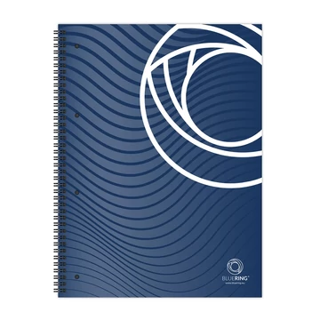 Spirálfüzet A4, 80lap, perforált lyukasztott Bluering® vonalas