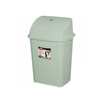 Szemetes kuka billenő fedéllel műanyag 9 literes szürke UP116