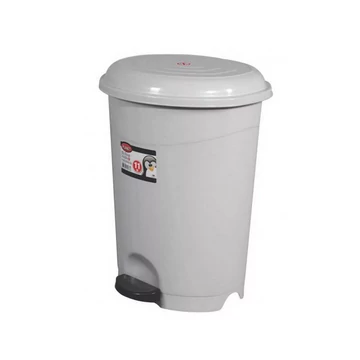 Szemetes kuka pedálos műanyag 22 literes szürke UP128-002