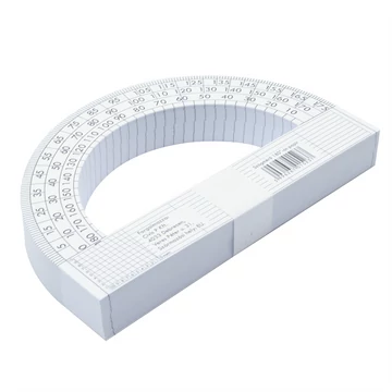 Szögmérő papír 180° Szögmérő papír 180°