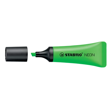 Szövegkiemelő 2-5mm, Stabilo Neon 72/33 zöld