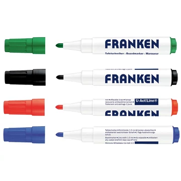 Táblamarker készlet, 1-3mm, kerek, antibakteriális Franken, 4 klf. szín Táblamarker készlet, 1-3mm, kerek, antibakteriális Franken, 4 klf. szín