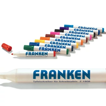 Táblamarker készlet, 2-6mm, kerek, antibakteriális,10-es klt Franken Táblamarker készlet, 2-6mm, kerek, antibakteriális,10-es klt Franken