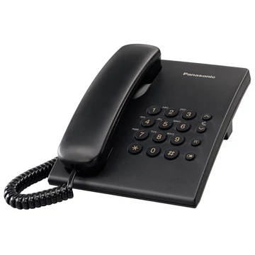 Telefonkészülék PANASONIC KX-TS500HGB (vezetékes) fekete