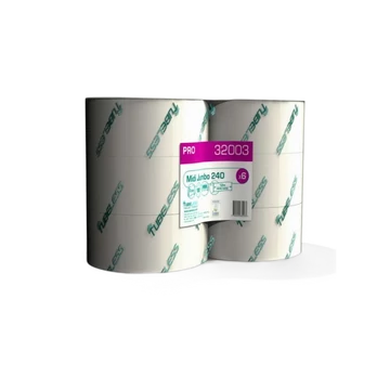 Toalettpapír 2 rétegű közületi Midi 242 m/tekercs duda nélküli 12 tekercs/karton Tubeless hófehér Toalettpapír 2 rétegű közületi Midi 242 m/tekercs duda nélküli 12 tekercs/karton Tubeless hófehér