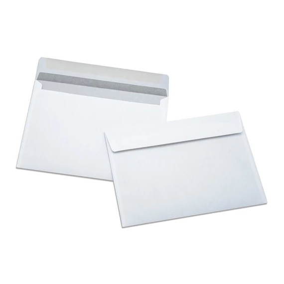 Boríték LC/6 enyvezett bélésnyomott 114x162mm Bluering® fehér