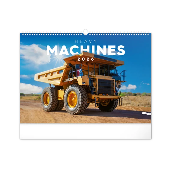 Falinaptár képes  480×330mm Heavy Machines Realsystem 2026.