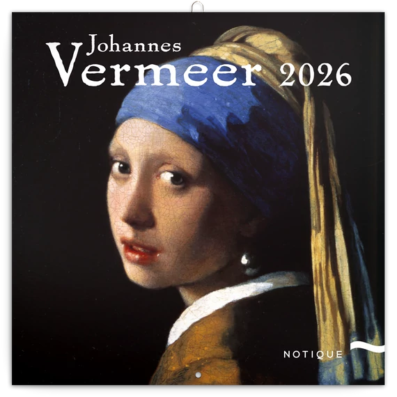 Falinaptár képes lemeznaptár 300x300mm, Johannes Vermeer Realsystem 2026.