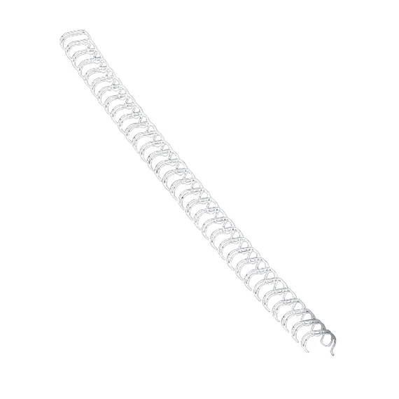 Fém spirál 3:1, 12mm, 81-100lap, Fellowes® 100 db/doboz, fehér