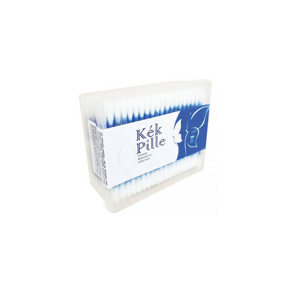 Fültisztító pálcika dobozos 200 db/doboz Kék Pille