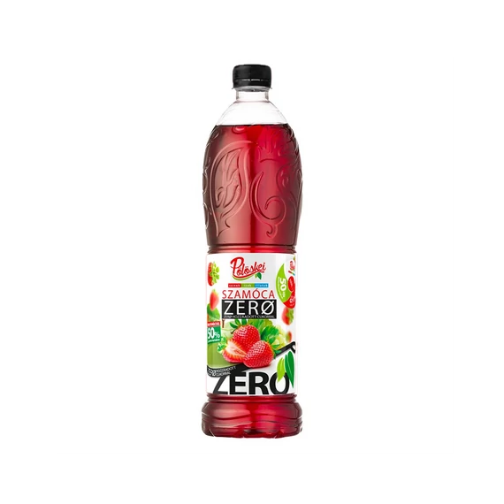 Gyümölcsszörp 1l, szamóca Zero Pölöskei