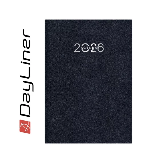 Határidőnapló Animal A5 napi, fehér lapokkal Toro fekete Dayliner 2026.