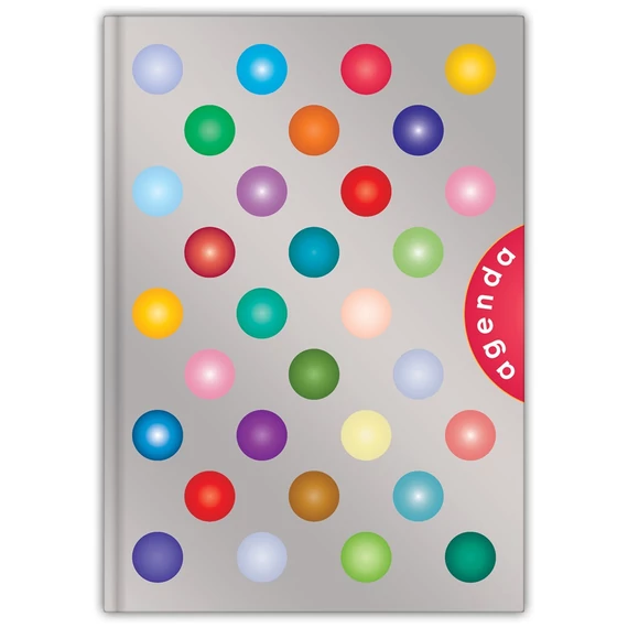 Határidőnapló Colors A5 heti, fehér lapokkal Magic Dayliner 2026.