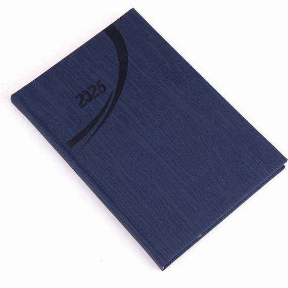 Határidőnapló Fashion B/5 heti + napló fehér lapokkal kék Realsystem 2026.