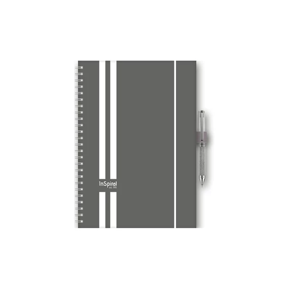 Határidőnapló InSpiral A5 heti, fehér lapokkal GT szürke-fehér Dayliner 2026.