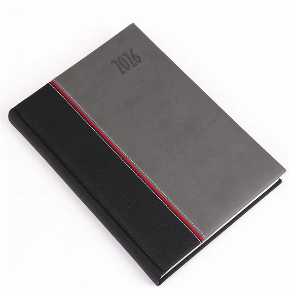 Határidőnapló Kensington A/5, napi fehér lapokkal szürke Realsystem 2026.