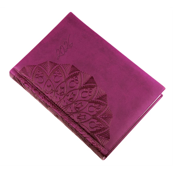 Határidőnapló Librobello hölgyeknek B/6, napi padlizsán Realsystem 2026.