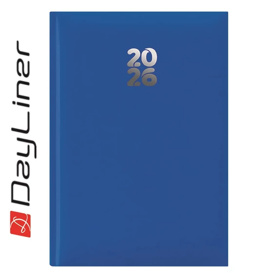 Határidőnapló Pannon A5 heti, fehér lapokkal kék Dayliner 2026.