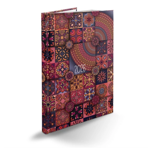 Határidőnapló Picture B/5, heti fehér lapokkal mozaik Realsystem 2026.