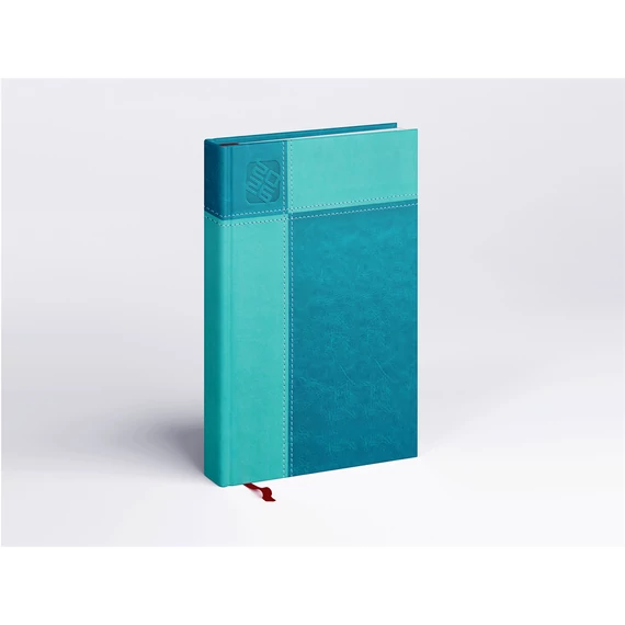 Határidőnapló Prémium M A/5, napi krémszínű lapokkal barna Realsystem 2026.