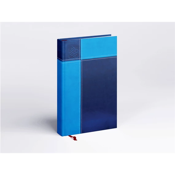 Határidőnapló Prémium M B/5, heti krémszínű lapokkal kék Realsystem 2026.