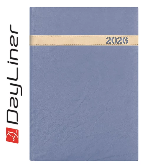 Határidőnapló The Boss A5 napi, fehér lapokkal jeans Dayliner 2026.