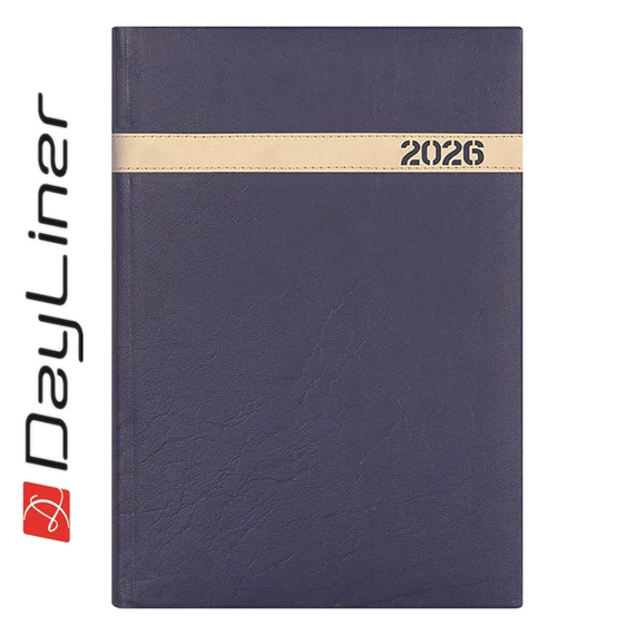 Határidőnapló The Boss B5 heti, fehér lapokkal kék Dayliner 2026.